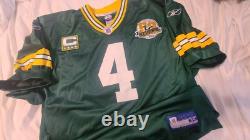 Brett Favre 2007 Green Bay Packers NFL Reebok Authentic Game Jersey Size 54