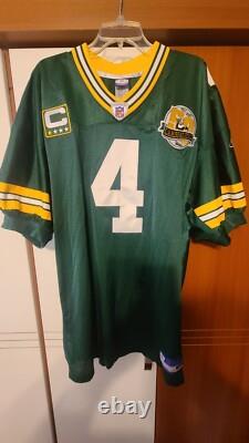 Brett Favre 2007 Green Bay Packers NFL Reebok Authentic Game Jersey Size 54