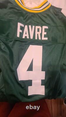 Brett Favre 2007 Green Bay Packers NFL Reebok Authentic Game Jersey Size 54