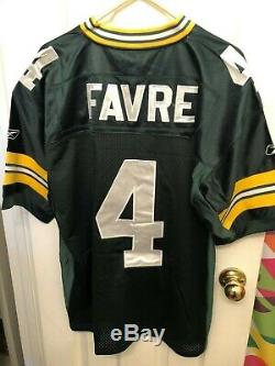 Brett Favre #4 Green Bay Packers Authentic jersey Lambeau Field 50th, Size 48