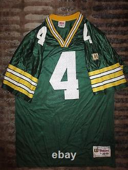 Brett Favre #4 Green Bay Packers Wilson NFL Jersey LG 46 Rookie