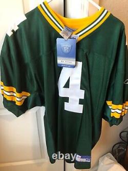 Brett Favre Authentic NEW w tags Reebok Green Bay Packers jersey Men's 48