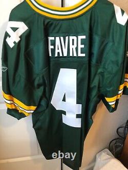 Brett Favre Authentic NEW w tags Reebok Green Bay Packers jersey Men's 48