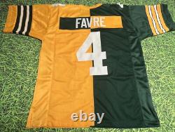 Brett Favre Custom Green Bay Packers Split Jersey