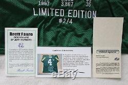Brett Favre Green Bay Packers Autographed Jersey Helmet Football Super Bowl XXXI