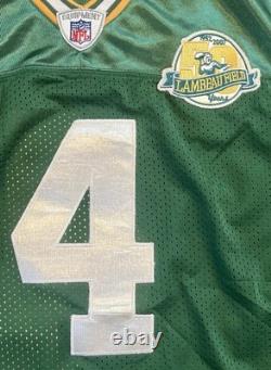 Brett Favre Green Bay Packers Reebok 50 Years Lambeau Patch Jersey NWT Size 50