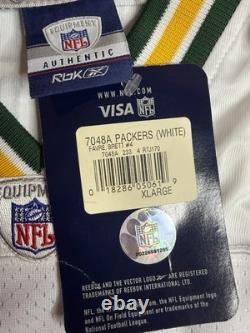 Brett Favre Green Bay Packers Reebok Jersey Authentic On Field Sewn Men's 50 XL