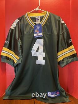 Brett Favre Reebok On Field Authentic Green Bay Packers Jersey Size 52 New