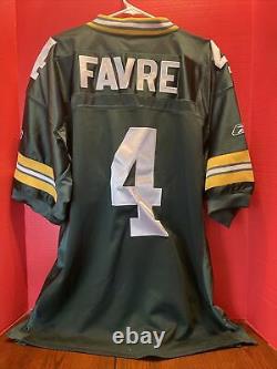 Brett Favre Reebok On Field Authentic Green Bay Packers Jersey Size 52 New