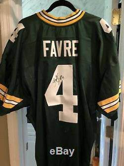 Brett Favre Signed Autograph Green Bay Packers #4 Size 54 NFL Authentic Jersey