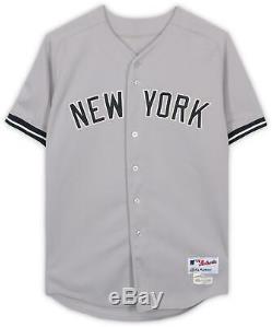 Brian McCann New York Yankees GU #34 Gray Jersey vs Tampa Bay Rays on 9/17/14