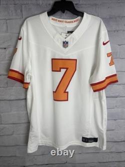 Bucky Irving #7 Vapor FUSE Jersey White Tampa Bay Buccaneers Men's L NWT