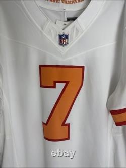 Bucky Irving #7 Vapor FUSE Jersey White Tampa Bay Buccaneers Men's L NWT