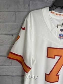Bucky Irving #7 Vapor FUSE Jersey White Tampa Bay Buccaneers Men's L NWT
