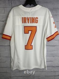 Bucky Irving #7 Vapor FUSE Jersey White Tampa Bay Buccaneers Men's L NWT