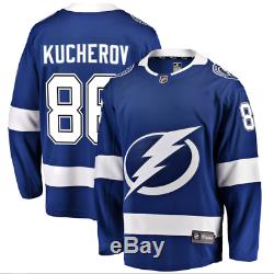 C156 Mens M NHL Tampa Bay Lightning Home Breakaway Player Jersey Kucherov #86