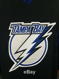 CCM Center Ice Tampa Bay Lightning NHL Chandail Hockey Jersey Adult Mens Sz 50