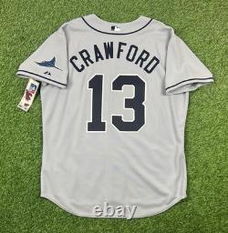Carl Crawford Tampa Bay Rays Majestic Authentic MLB Jersey Size 52 NEW