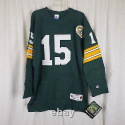 Champion Vintage Collection Throwback #15 Green Bay Packer Jersey Mens L Starr