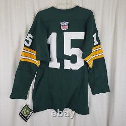 Champion Vintage Collection Throwback #15 Green Bay Packer Jersey Mens L Starr