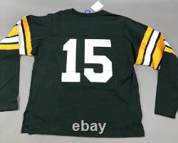 Champion Vintage Collection Throwback #15 Green Bay Packer Jersey Mens M Starr