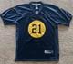 Charles Woodson Green Bay Packers Acme #21 Navy Blue Throwback Alternate Jersey