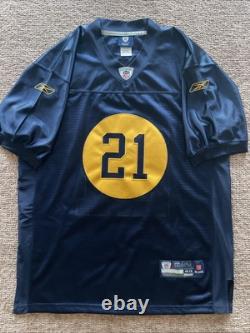 Charles Woodson Green Bay Packers Acme #21 Navy Blue Throwback Alternate Jersey