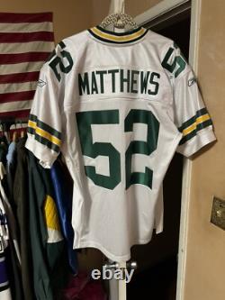 Clay Matthews Authentic Green Bay Packers Jersey Size 48