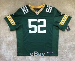 Clay Matthews Green Bay Packers Nike Elite Authentic On-Field Jersey 60 4XL NWT
