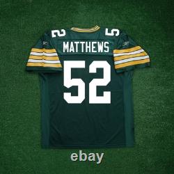 Clay Matthews Reebok Green Bay Packers NFL Authentic On-Field EQT Home Jersey