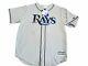 Corey Dickerson Signed Tampa Bay Rays Mlb Size Large Gray Blue Nwt
