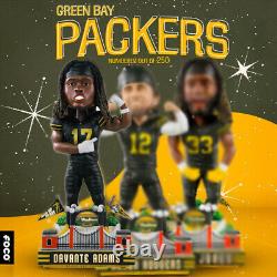 Davante Adams Green Bay Packers 1950 Classic Jersey Bobblehead NIB! Ltd Ed 250