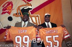 Derrick Brooks Tampa Bay Buccaneers 1995 rookie orange authentic stitched jersey