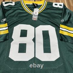 Donald Driver Jersey Mens 50 Reebok Green Bay Packers Authentic Stitched NWT