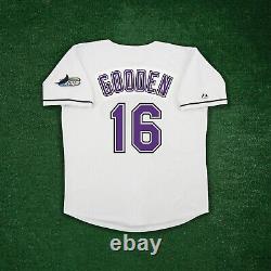 Dwight Gooden 2000 Tampa Bay Devil Rays Men's Home White Throwback Jersey