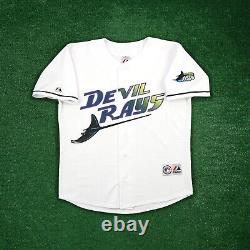 Dwight Gooden 2000 Tampa Bay Devil Rays Men's Home White Throwback Jersey