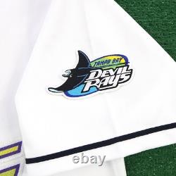 Dwight Gooden 2000 Tampa Bay Devil Rays Men's Home White Throwback Jersey