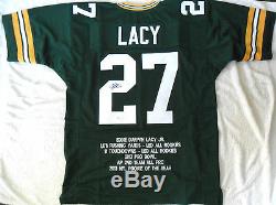 Eddie Lacy Signed Green Bay Packers Jersey Gtsm Coa Lacy Hologram