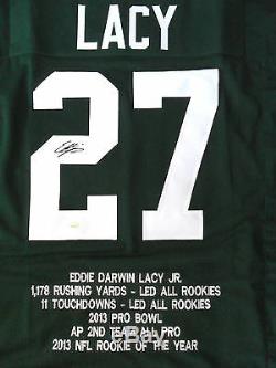 Eddie Lacy Signed Green Bay Packers Jersey Gtsm Coa Lacy Hologram