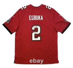 Emeka Egbuka Tampa Bay Buccaneers Signed Jersey Nike Nwt Game Fanatics Coa