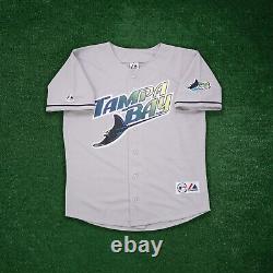 Evan Longoria 1999 Tampa Bay Devil Rays Men's Grey Road Throwback Jersey