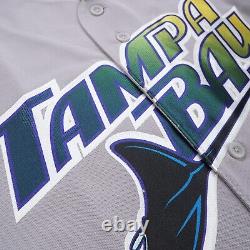 Evan Longoria 1999 Tampa Bay Devil Rays Men's Grey Road Throwback Jersey