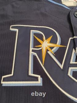 Evan Longoria #3 Tampa Bay Rays Authentic Majestic On-Field BP/ST Jersey 48/XL