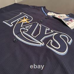 Evan Longoria #3 Tampa Bay Rays Authentic Majestic On-Field BP/ST Jersey 48/XL