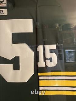 FRAMED 1969 Bart Starr Green Bay Packers Mitchell & Ness jersey 40 X 34