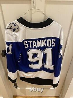 Fanatics Steven Stamkos Tampa Bay Lightning Reverse Retro NHL Jersey Blue Size L