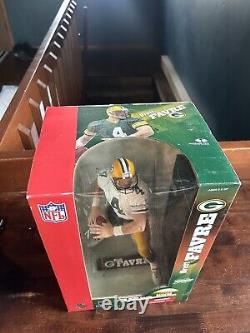 Favre McFarlane Green Bay Packers White Jersey 12 Inch