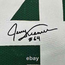 Framed Facsimile Autographed Jerry Kramer 35x39 Green Bay Green Reprint Jersey