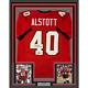 Framed Facsimile Autographed Mike Alstott 35x39 Tampa Bay Red Reprint Jersey