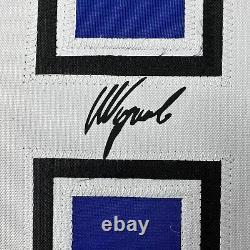 Framed Facsimile Autographed Nikita Kucherov 33x42 Blue Reprint Laser Jersey